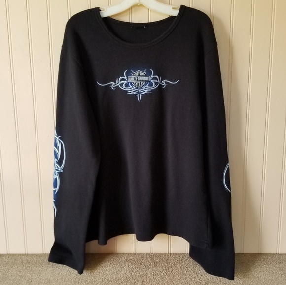 Harley-Davidson Tops - Harley Davidson top black logo Canton ohio